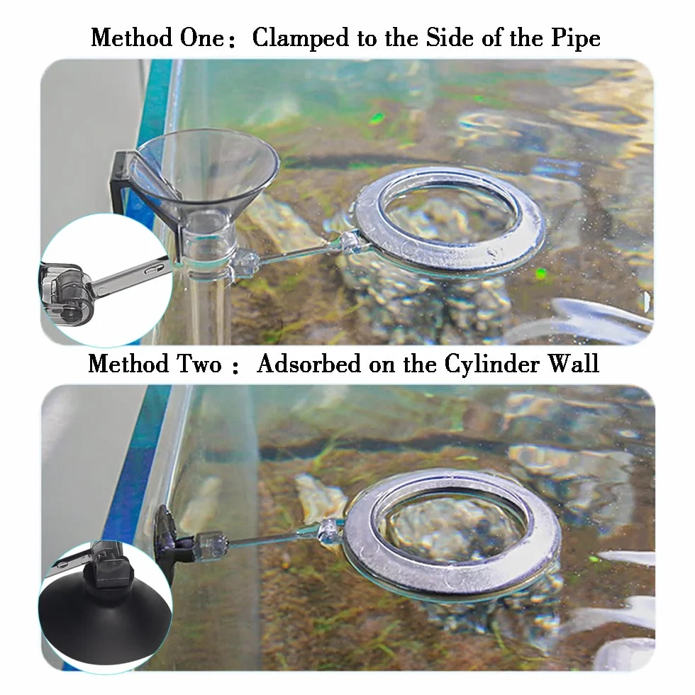 Akrylowy karmnik dla krewetek i ryb akwariowych, przezroczysta rurka do karmienia trwały