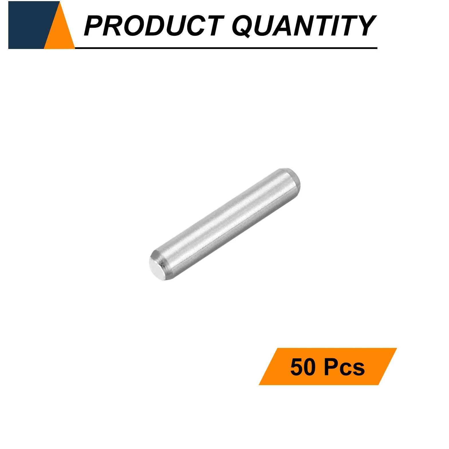 QUARKZMAN 50 sztuk kołków rozporowych M2 (2 mm) x 10 mm, stal nierdzewna 304, cylindryczny uchwyt do regałów, elementy mocujące do urządzeń metalowych, mebli drewnianych, DIY, montaż srebrny