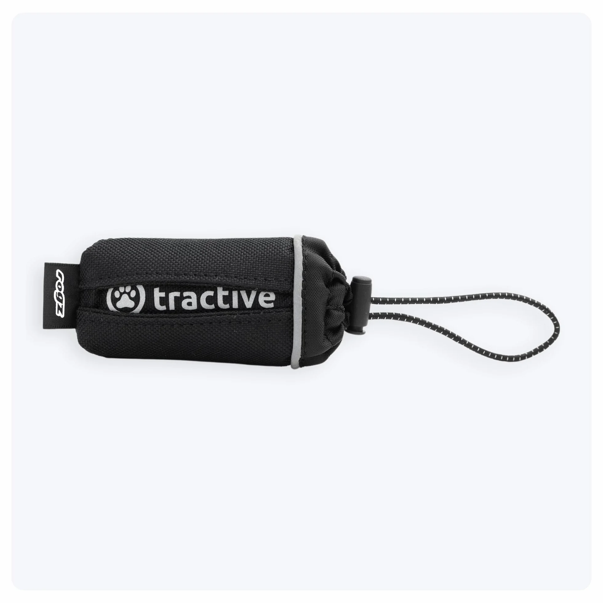 Tractive — torebka na lokalizator Rogz. Bezpieczne mocowanie lokalizatora GPS dla psa do obroży (z paskami na rzepy).