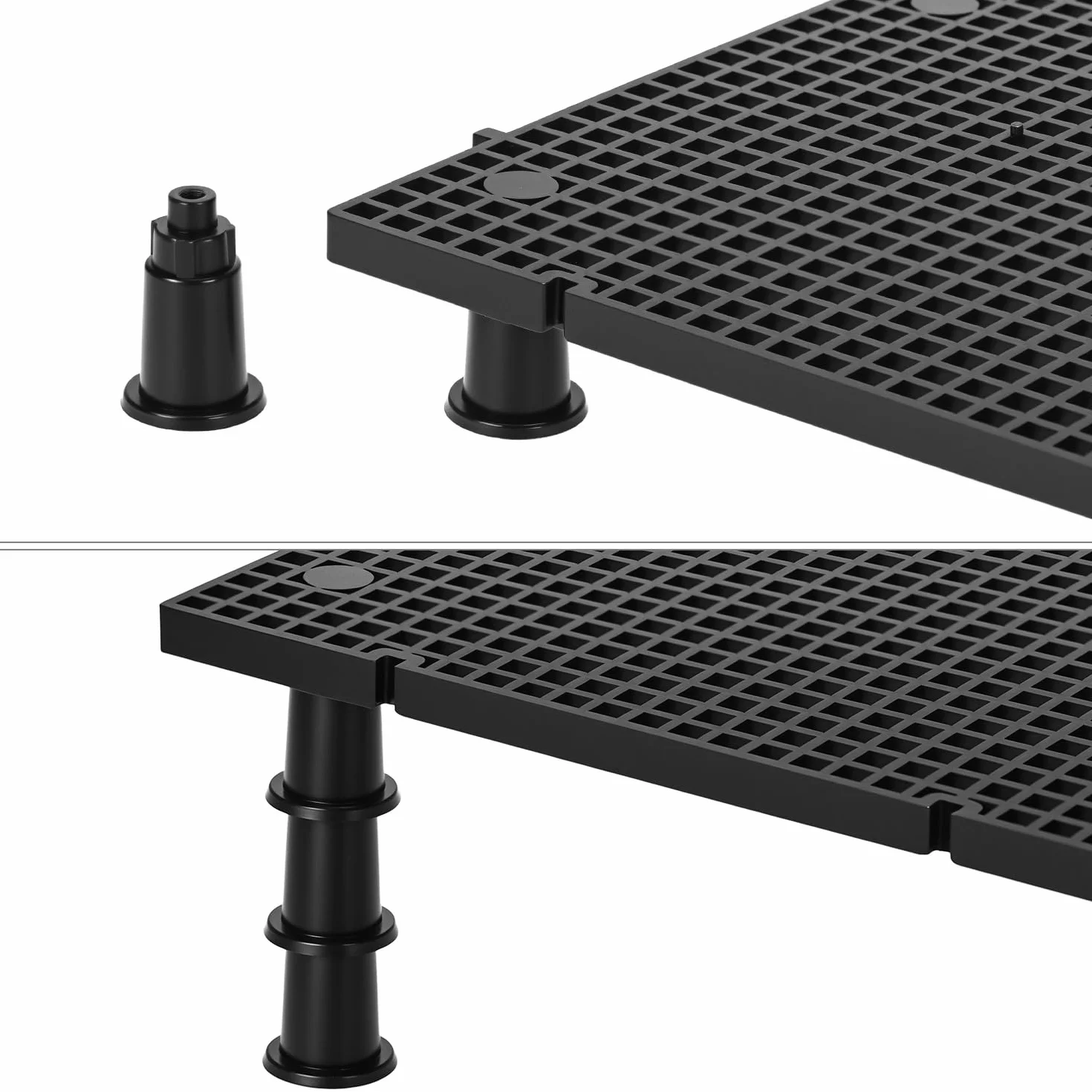 QWORK 8 sztuk 15 x 30 cm siatka do akwarium z 48 wspornikami, do samodzielnej filtracji i Aquascaping