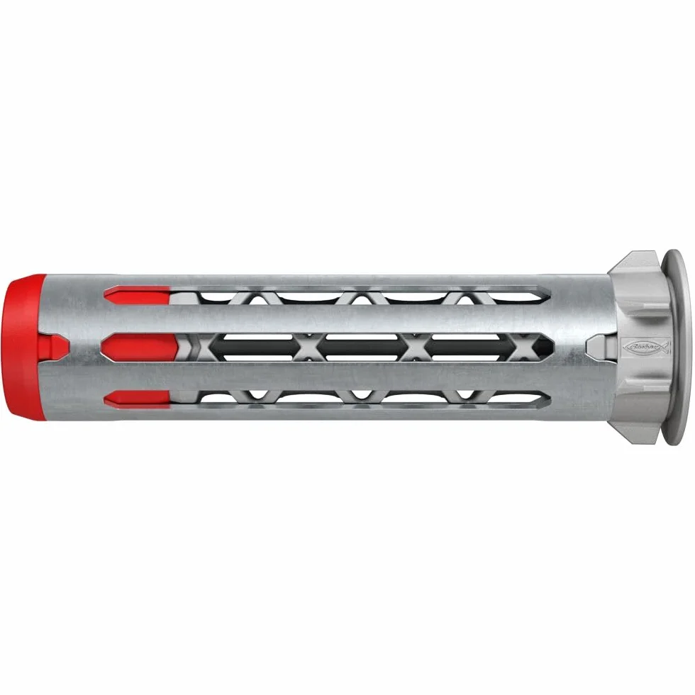 fischer 572911 DuoHM kołki rozporowe, 4 x 55 S PZ ze śrubą metryczną i napędem PZ do mocowania wsporników telewizyjnych, świateł, półek ściennych itp. w materiałach budowlanych panelowych (4 sztuki)