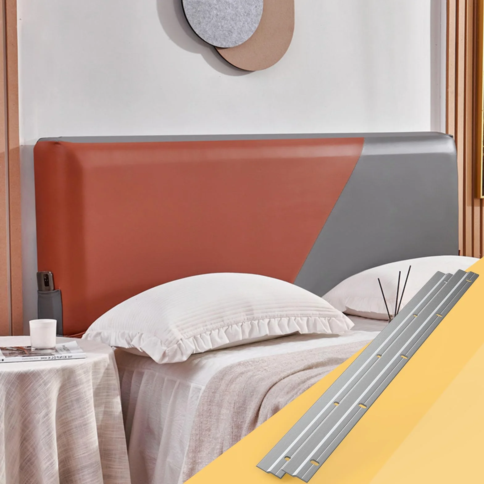 EFUTURETIME 1 para zacisków Z do zawieszenia do dużych obciążeń 45 cm, wytrzymały system zawieszenia, wieszak w kształcie litery Z ze śrubami do ciężkiej ramy, zagłówka łóżka, lustra, stojaka