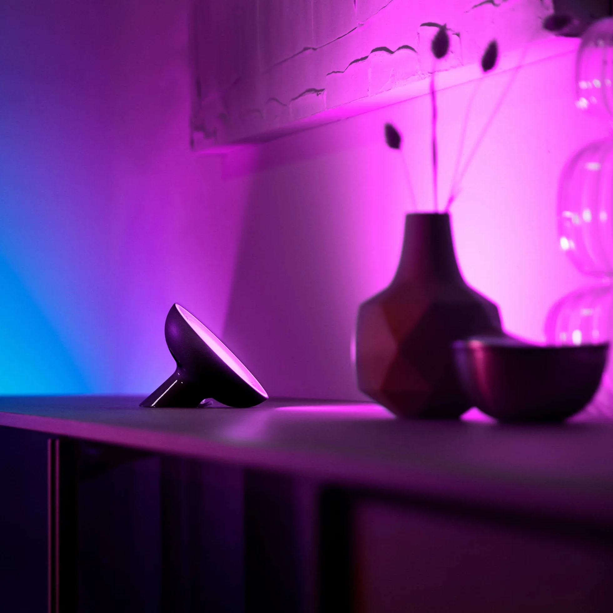 Philips Hue Bloom White and color ambiance Lampa stołowa LED, czarna, 16 mln kolorów, możliwość przyciemniania, sterowanie aplikacją