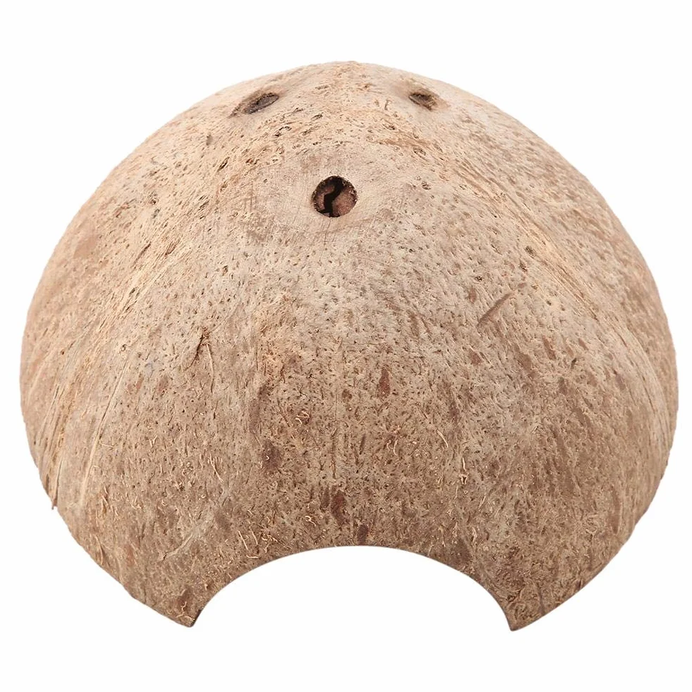 Domek dla gadów Żółw Naturalny Bezpieczny Domek z łupin orzecha kokosowego Domek dla żółwia Ochrona zwierząt Dekoracje akwariowe dla małych jaszczurek Pająki Ryby Gady Płazy Ukryj
