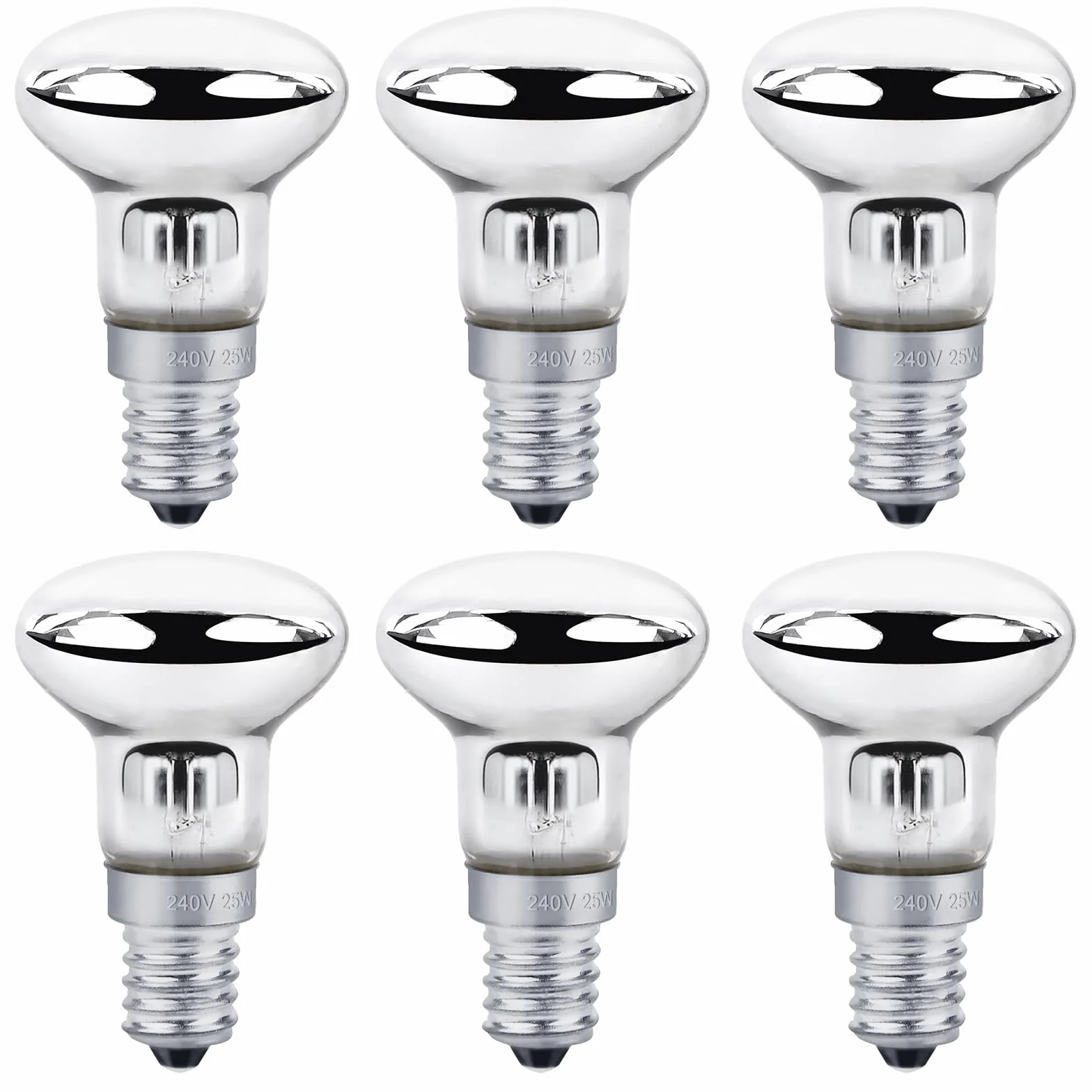 Żarówki lawowe E14 R39 25W 400 lm ciepła biel 6 sztuk