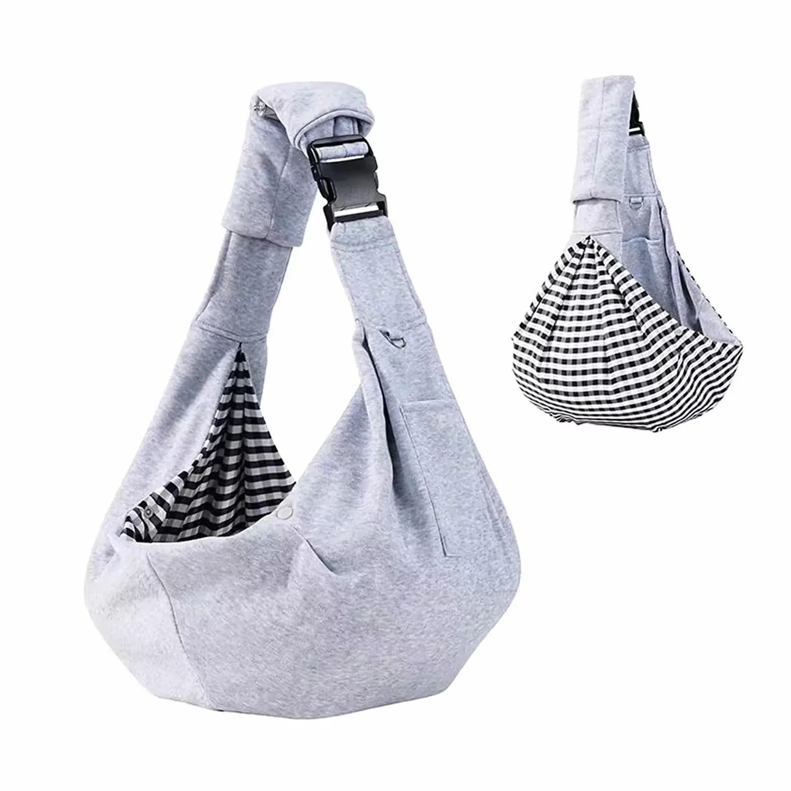 Torba do noszenia psa, mała torba do noszenia psa, regulowana, dwustronna, do 7,5 kg, chusta do noszenia psa, do aktywności na świeżym powietrzu, z psami, na weekendowe wycieczki, spacery