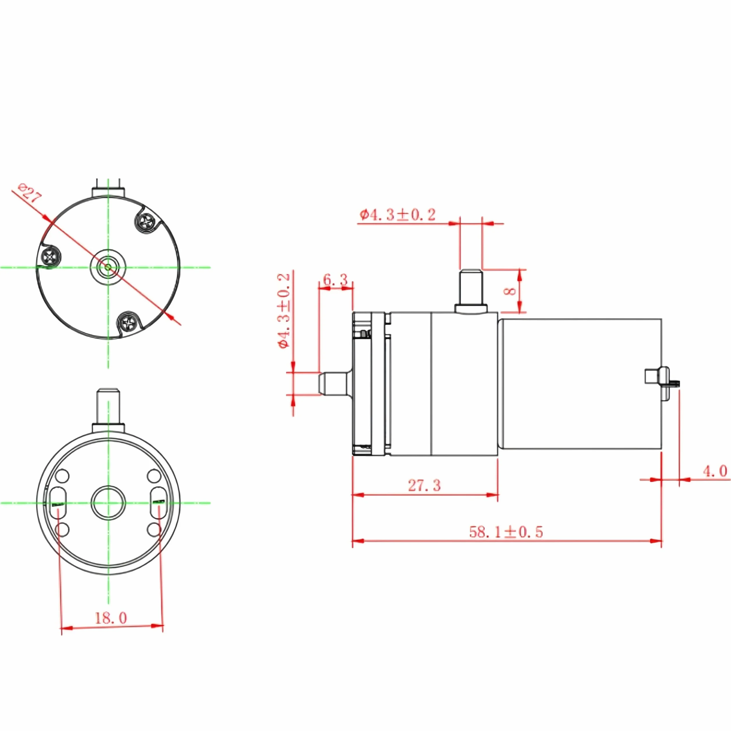 Mini pompa powietrza DC 12 V ultra cichy mikrosilnik pompy próżniowej elektryczny silnik pompujący powietrze do akwarium obieg tlenu