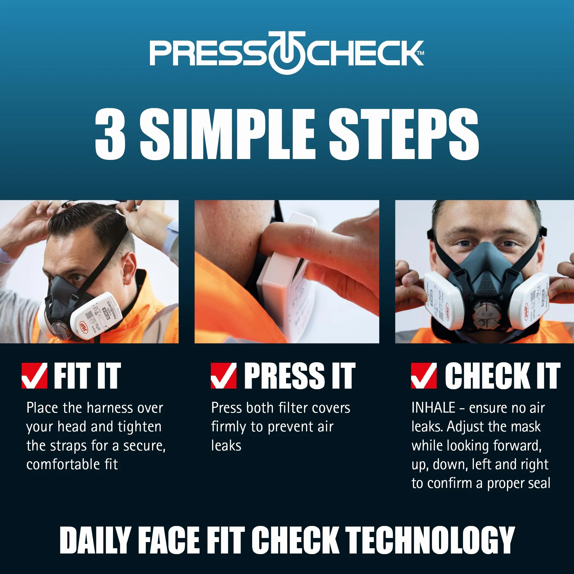 Filtr wymienny JSP PressToCheck ABEK1P3 BMN750-000-600 2 szt.