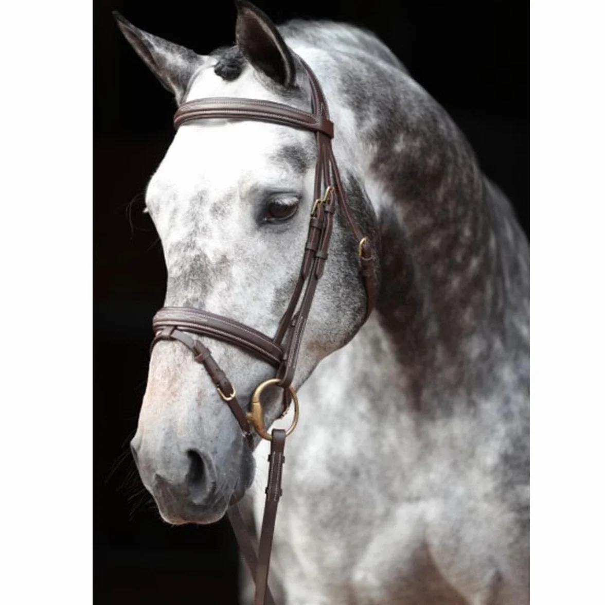 Covalliero Kerbl 326138 Classic Leather Rożen do trensensu, czarny, Cob