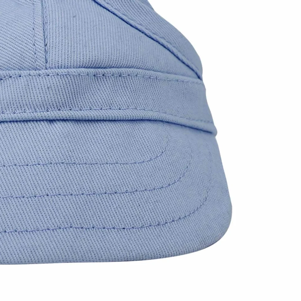 Czapka bejsbolowa dla psa i kota, czapka outdoorowa, Sunbonnet, regulowane paski, na lato, podróż, kapelusz sportowy, opakowanie wielokrotnego użytku, socialme-eu(S-Blau)