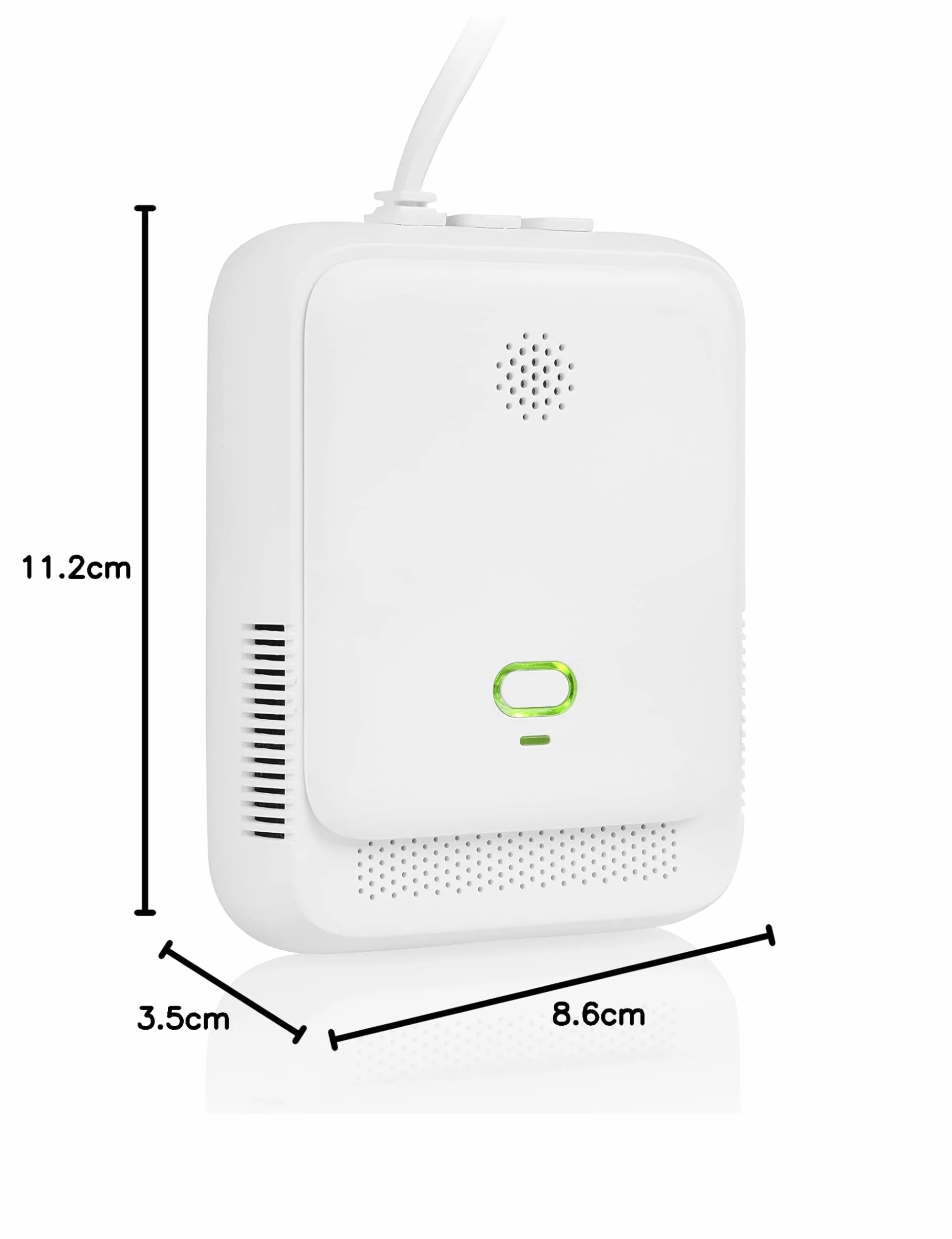 Smartwares Detektor gazu FGA-13410 gaz ziemny propan butan metan LNG LPG biały