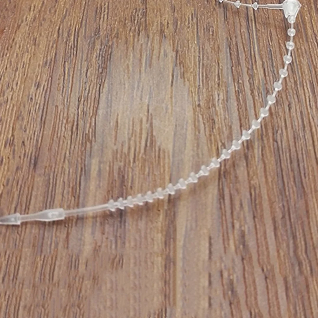 Plastikowy krawat z łańcuchowej 18 cm przezroczysty