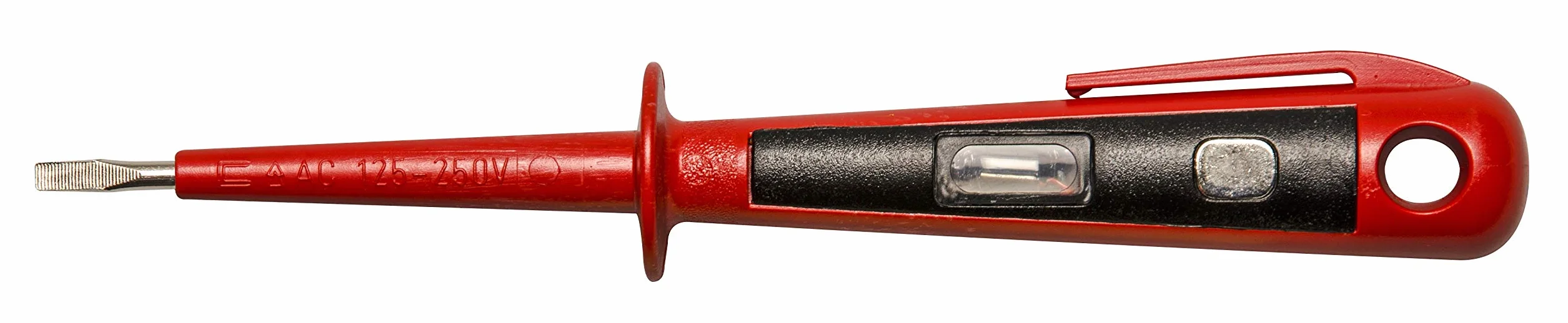 H + H Werkzeug 45400 Eurotester napięcia/tester napięcia/tester faz do 250 V GS sprawdzony zgodnie z VDE 0680, Made in Germany, czerwony/czarny, 150 mm, 45400 VDE