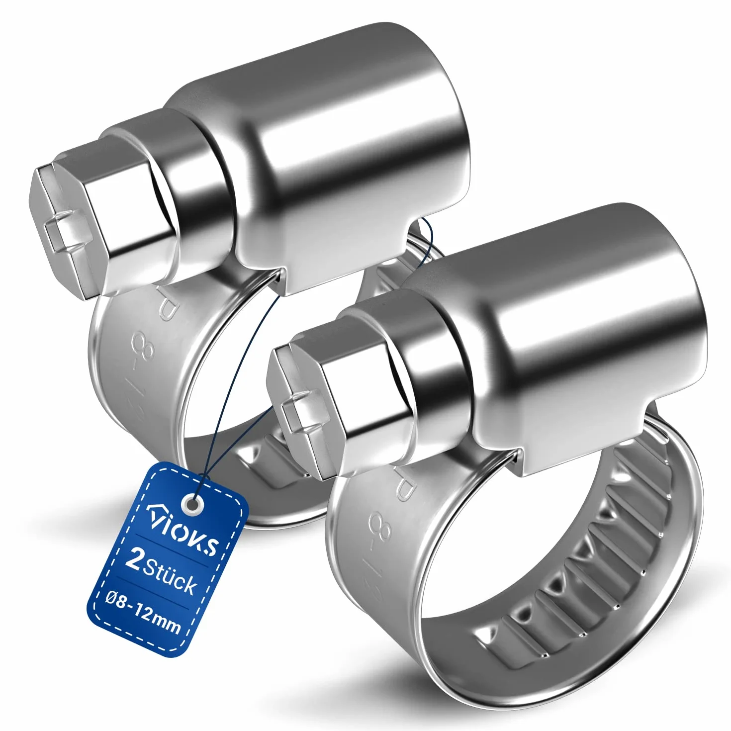 OPASKA Obejma ślimakowa VIOKS 8-12 mm Ø 2 szt