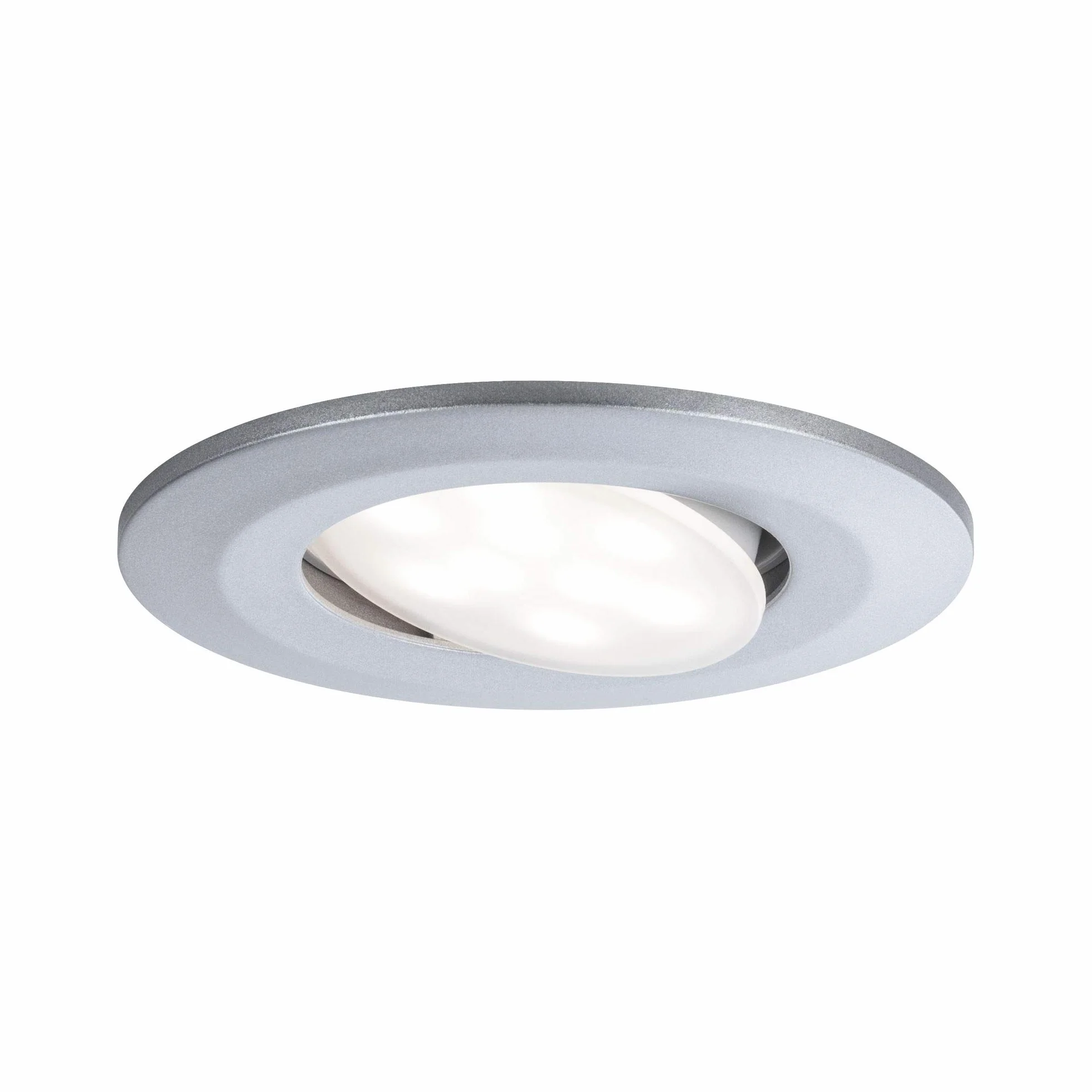 Paulmann 99928 LED oprawa do zabudowy Calla, okrągła,W zestawie 1x6W, IP65, chrom matowy, oświetlenie do szafy, tworzywo sztuczne, 4000K