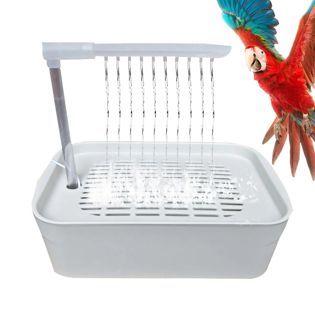 Parrot wanna, wanna ptaków Automatyczny prysznic dla ptaków dla zwierząt | Fontanna do kąpieli z zasilaniem USB, akcesoria w klatce dla zwierząt domowych