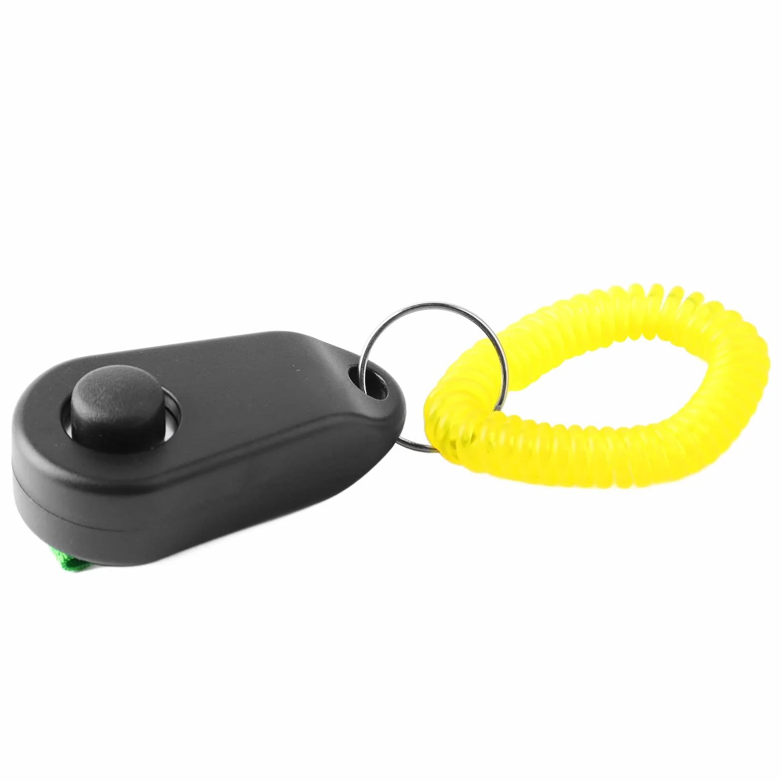 Clicker do Szkolenia Psów Interaktywny Piskliwy Wygodny Uniwersalny pierścień do Szkolenia Psów dla Psów Koty Biały Clicker do Szkolenia Psów (BLACK)