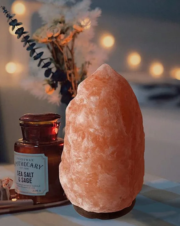 Różowa lampa solna z Himalajów (2-3 kg) - Certyfikat jeden po drugim - eleganckie opakowanie na oryginalny prezent - ręcznie robione - (2-3 kg)