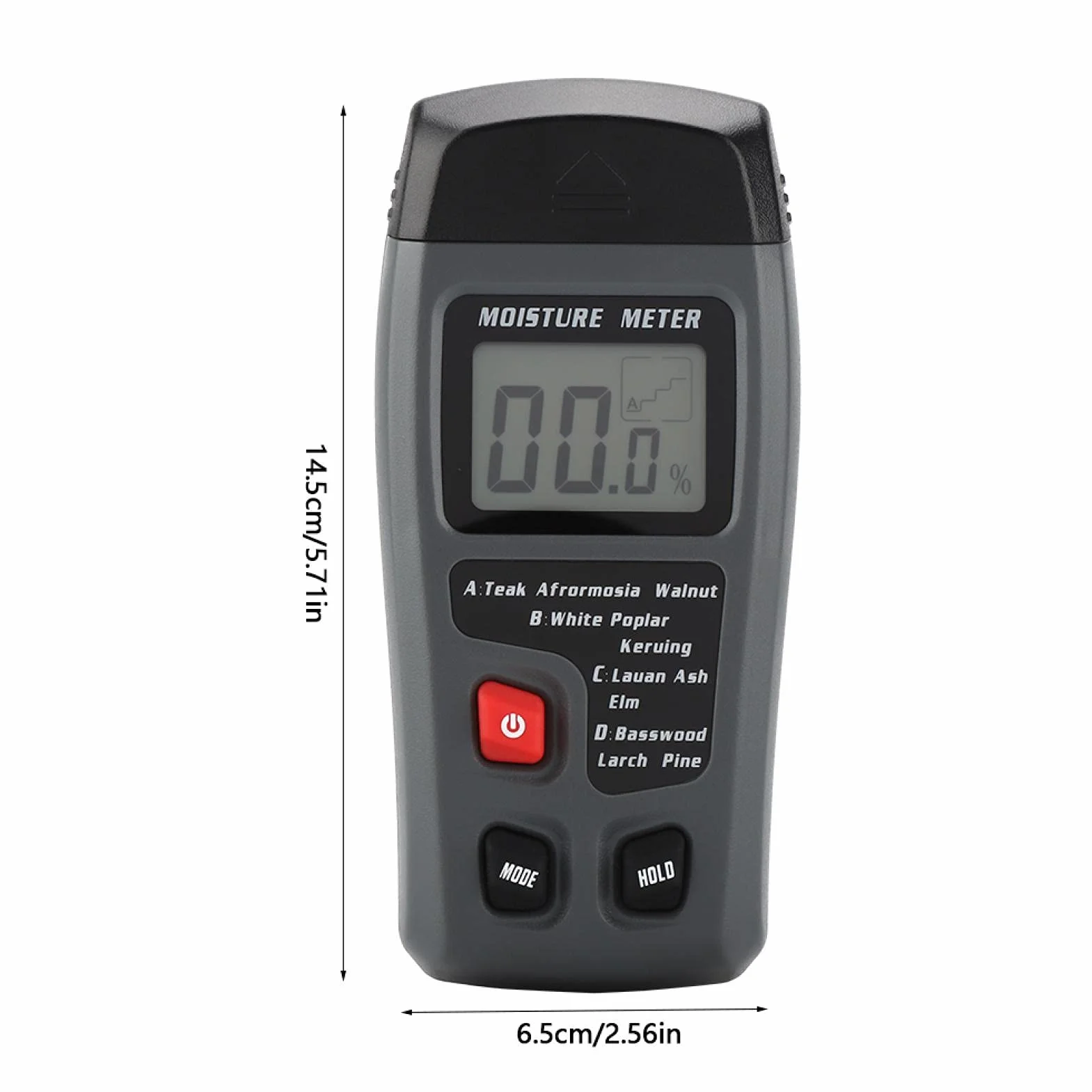 Cyfrowy miernik wilgotności drewna LCD, tester wilgotności do drewna i materiałów budowlanych
