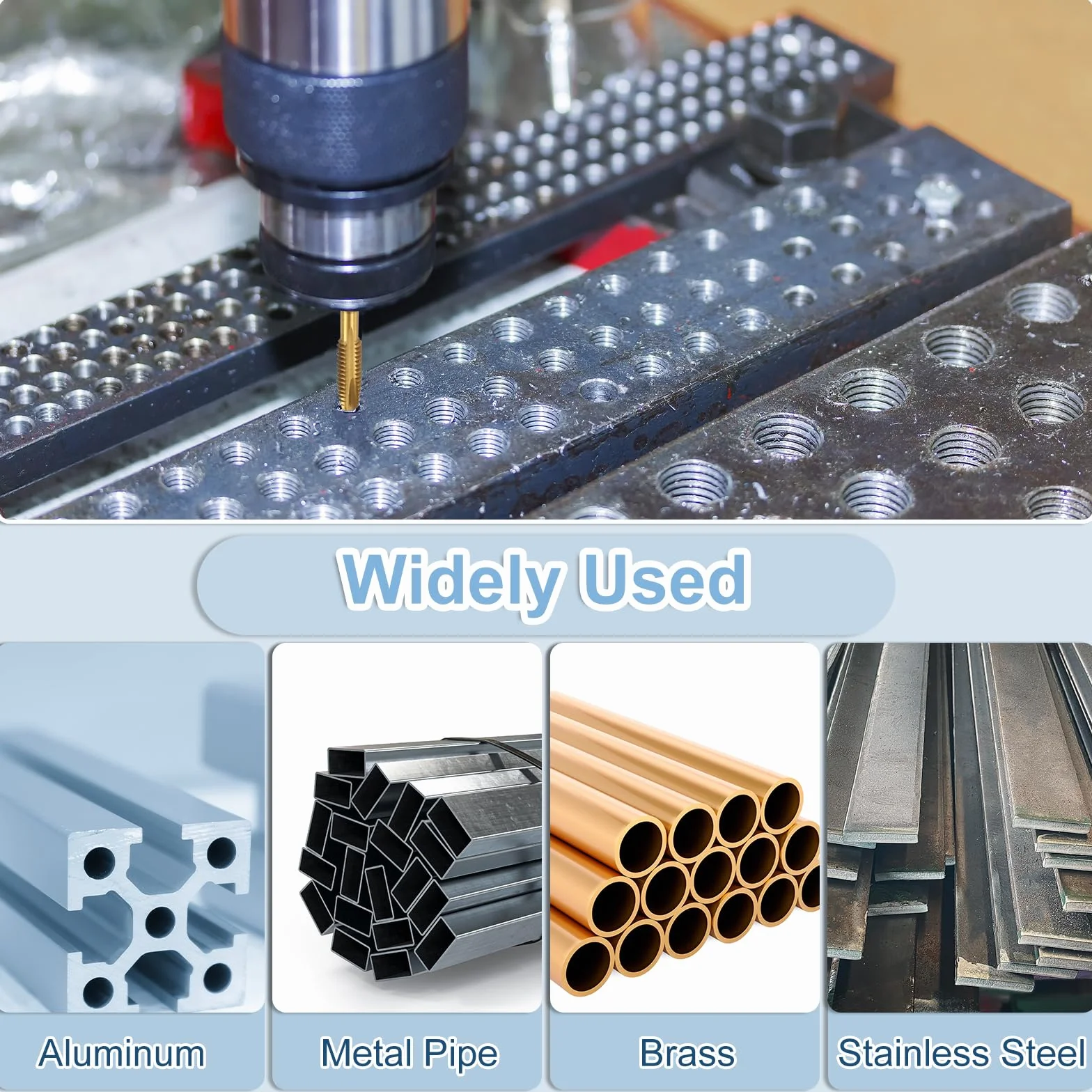 QUARKZMAN Gwintownik M4 x 0,7 H2 stal szybkotnąca M35 metryczny do naprawy gwintów