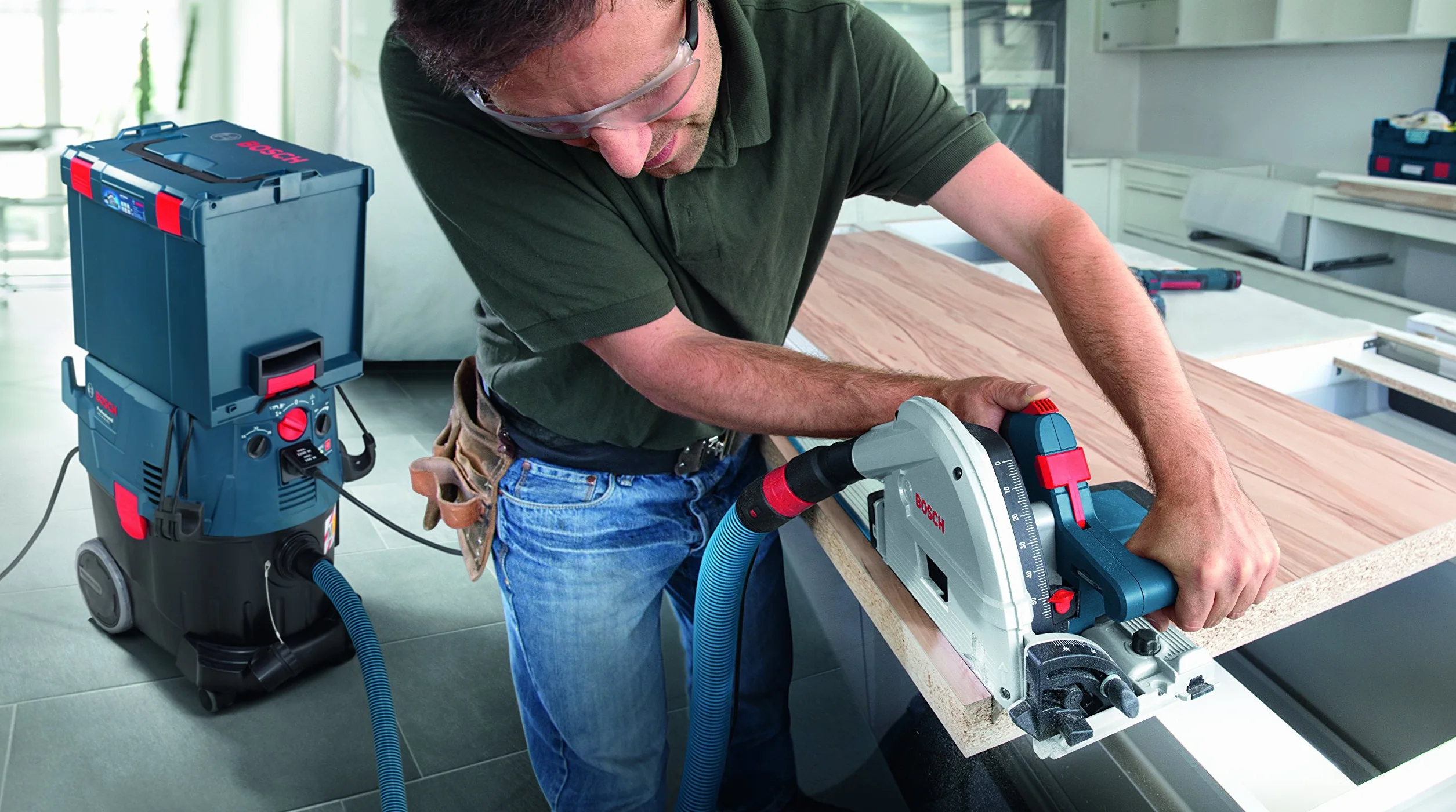 Bosch Professional Zagłębiarka GKT 55 GCE 1400 W Ø 165 mm L-BOXX 238