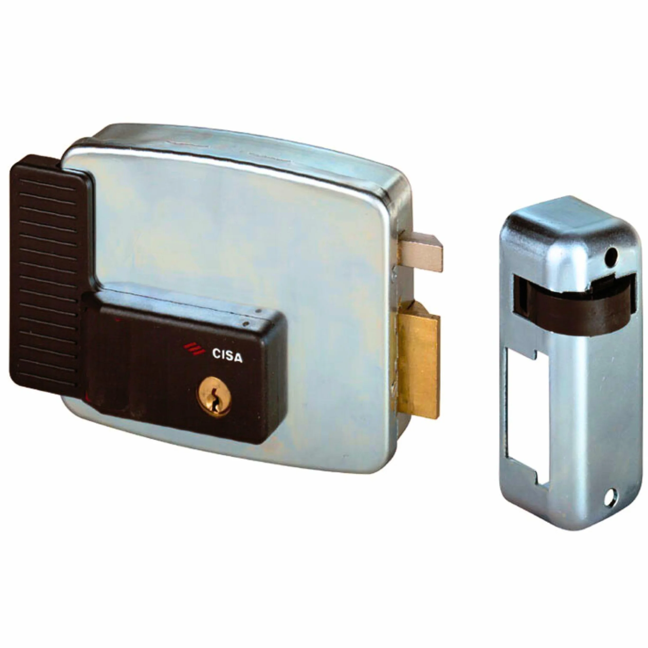 Cisa 11721601 elektryczny zamek felgowy, 12 V, ocynkowany, Entry 60, prawy
