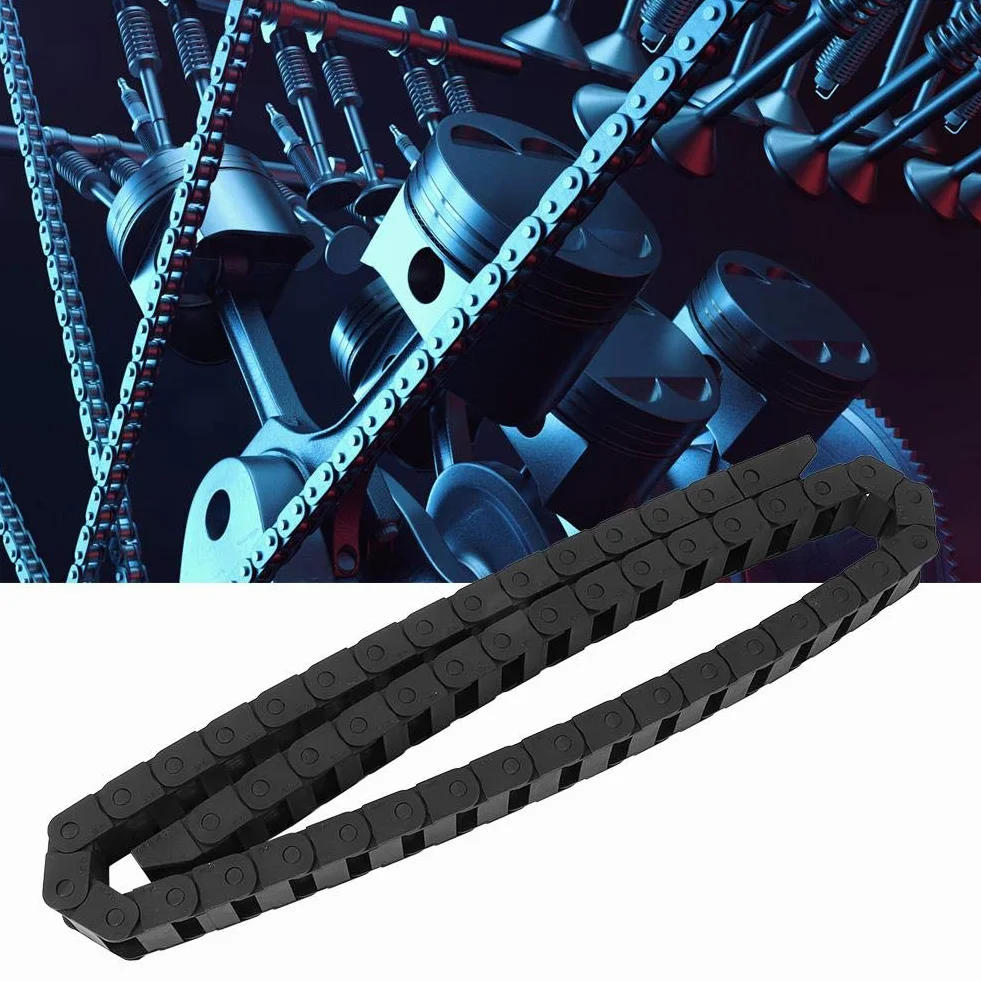 1m R18 Kabelschleppkette Schwarz Nylon Drahtträger CNC Werkzeugmaschine 10x20mm