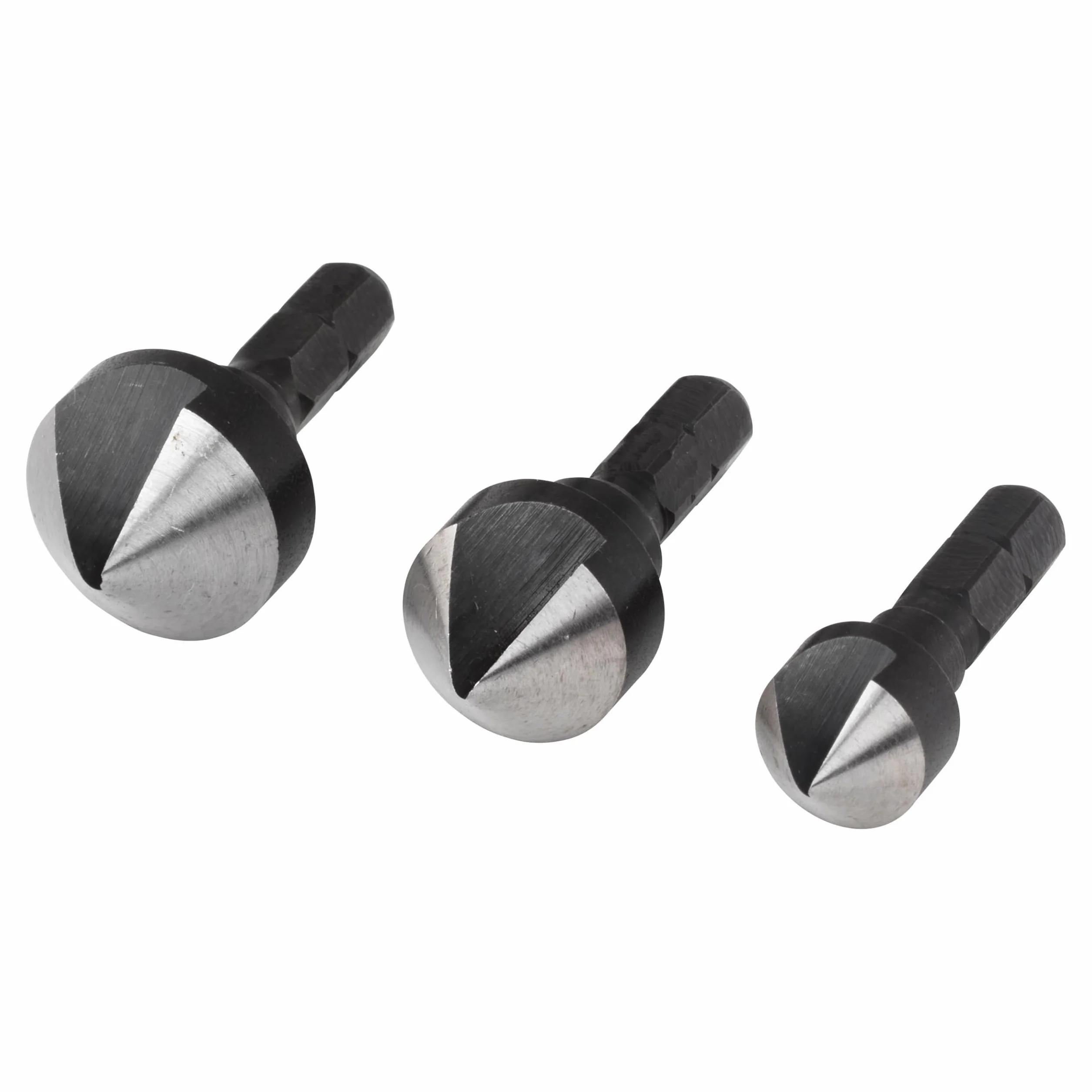 wolfcraft Zestaw pogłębiaczy WS 3-cz. ø12, 16, 19 mm