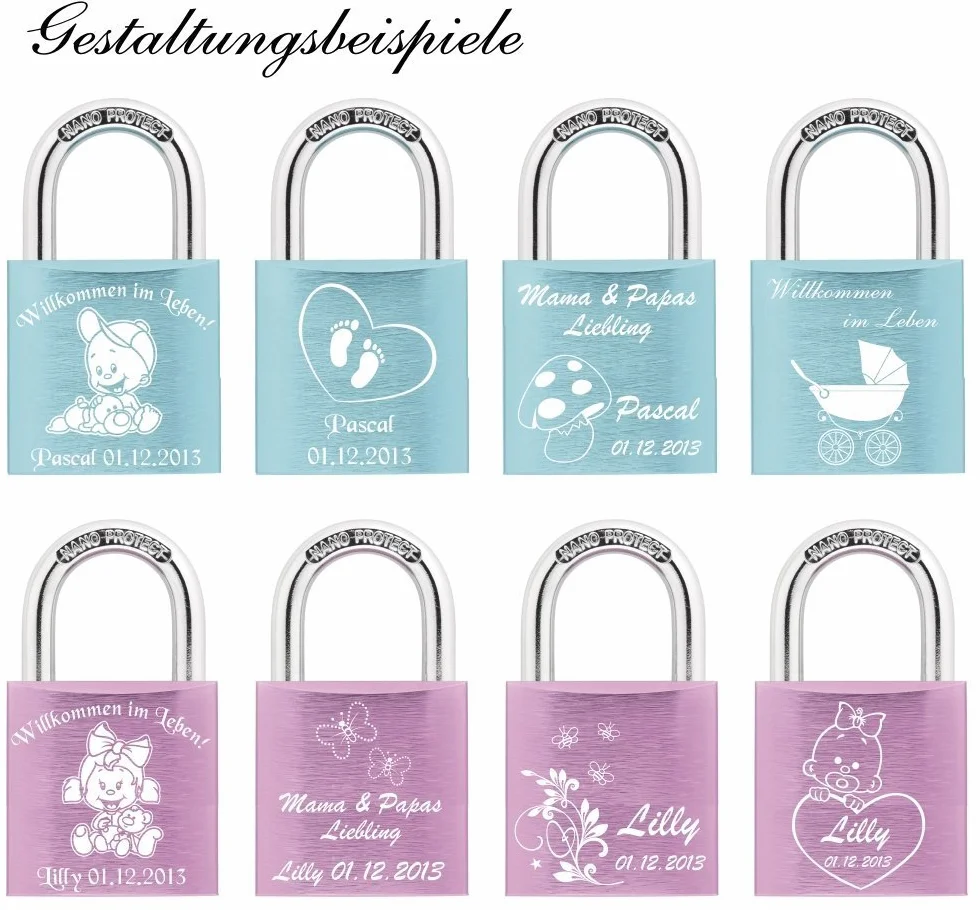 ABUS Baby Lock 645TI/30 różowy 26356