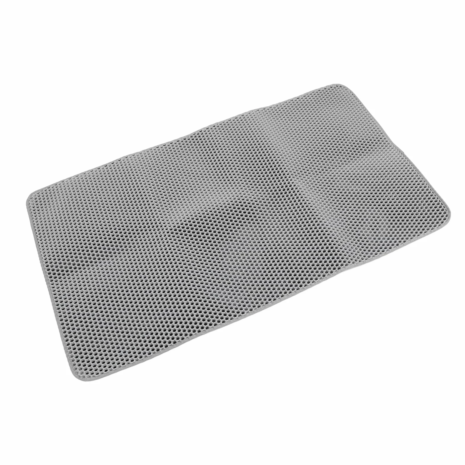 Jiawu Mata Pod kuwetę dla Kota, Trwała, Wodoodporna Mata do łapania żwirku dla Kotów, do Nauki Korzystania z Toalety Przez Koty (GREY)