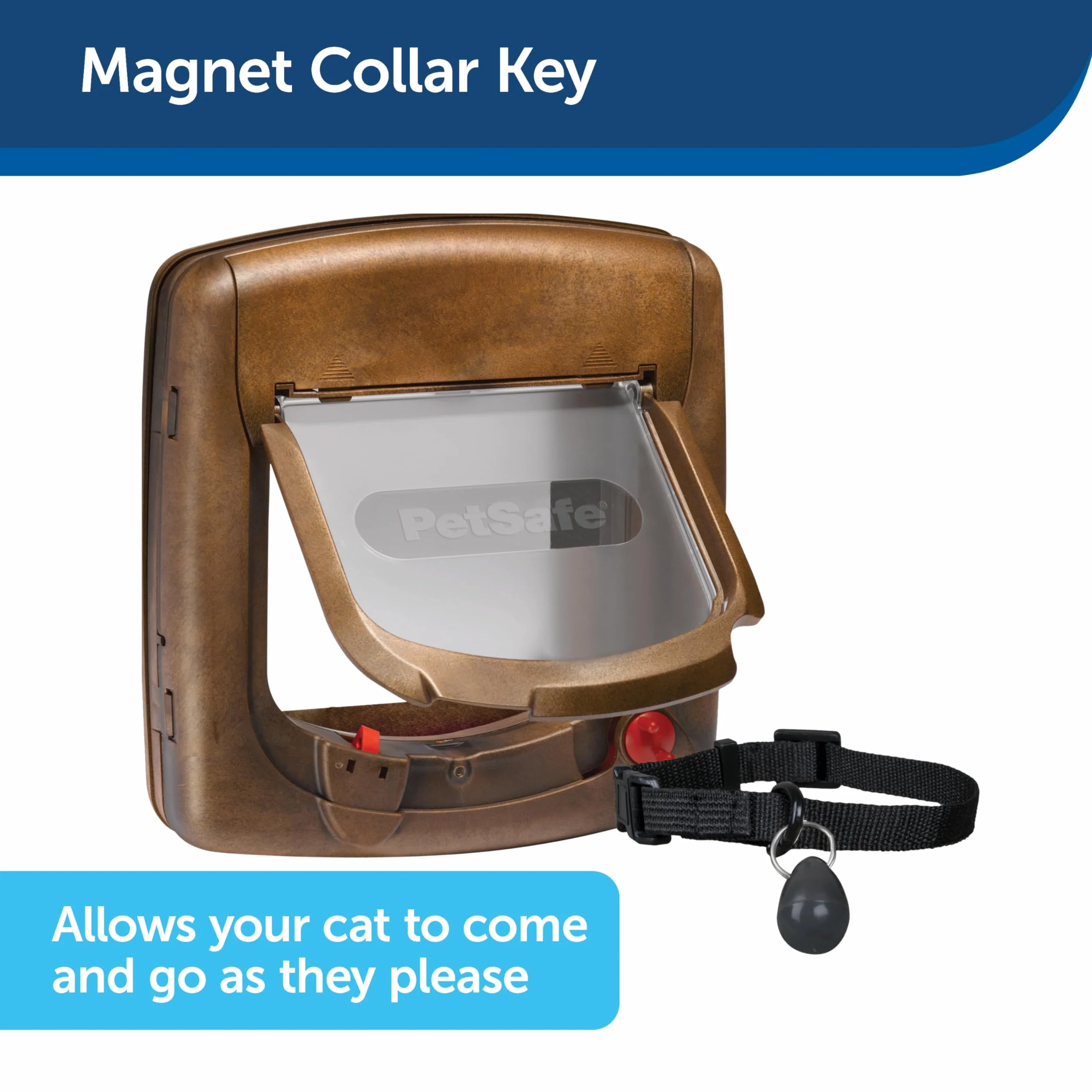 Petsafe Magnetyczna Klapa dla Kota, 4 Pozycje, Drewno