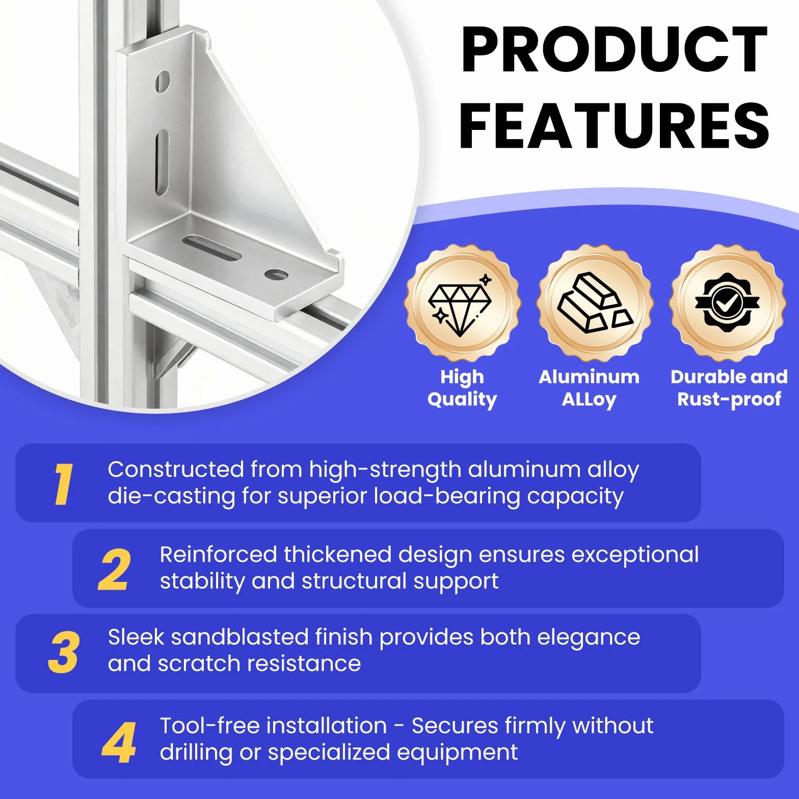 8 sztuk aluminiowych łączników kątowych 40x80, kątownik aluminiowy, materiał mocujący, łącznik narożny 90 stopni do profilu aluminiowego, stabilne łączniki profilu aluminiowego do profili