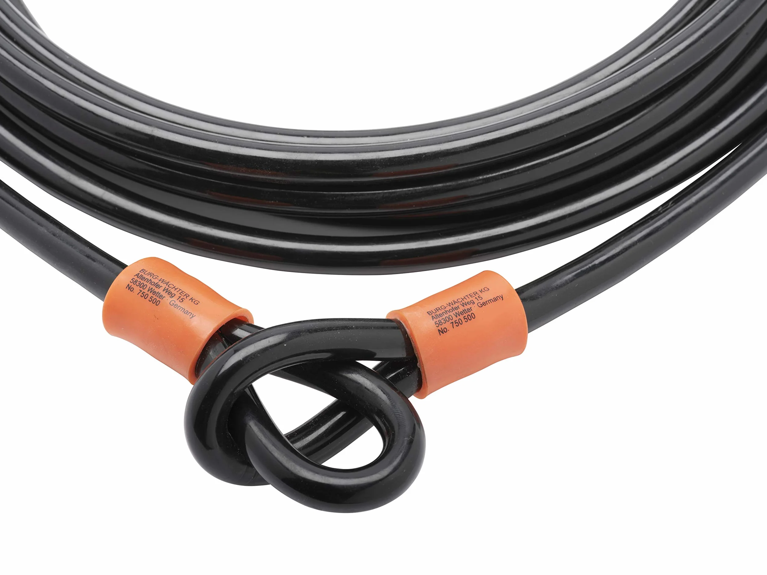 BURG-WÄCHTER Kabel zabezpieczający stalowy 5 m Czarny 750 500