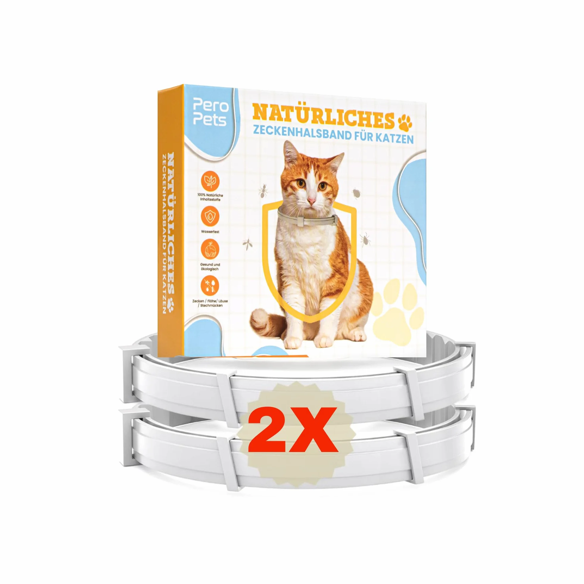 Obroża przeciw kleszczom Pero Pets dla psów i kotów – naturalna i wodoodporna