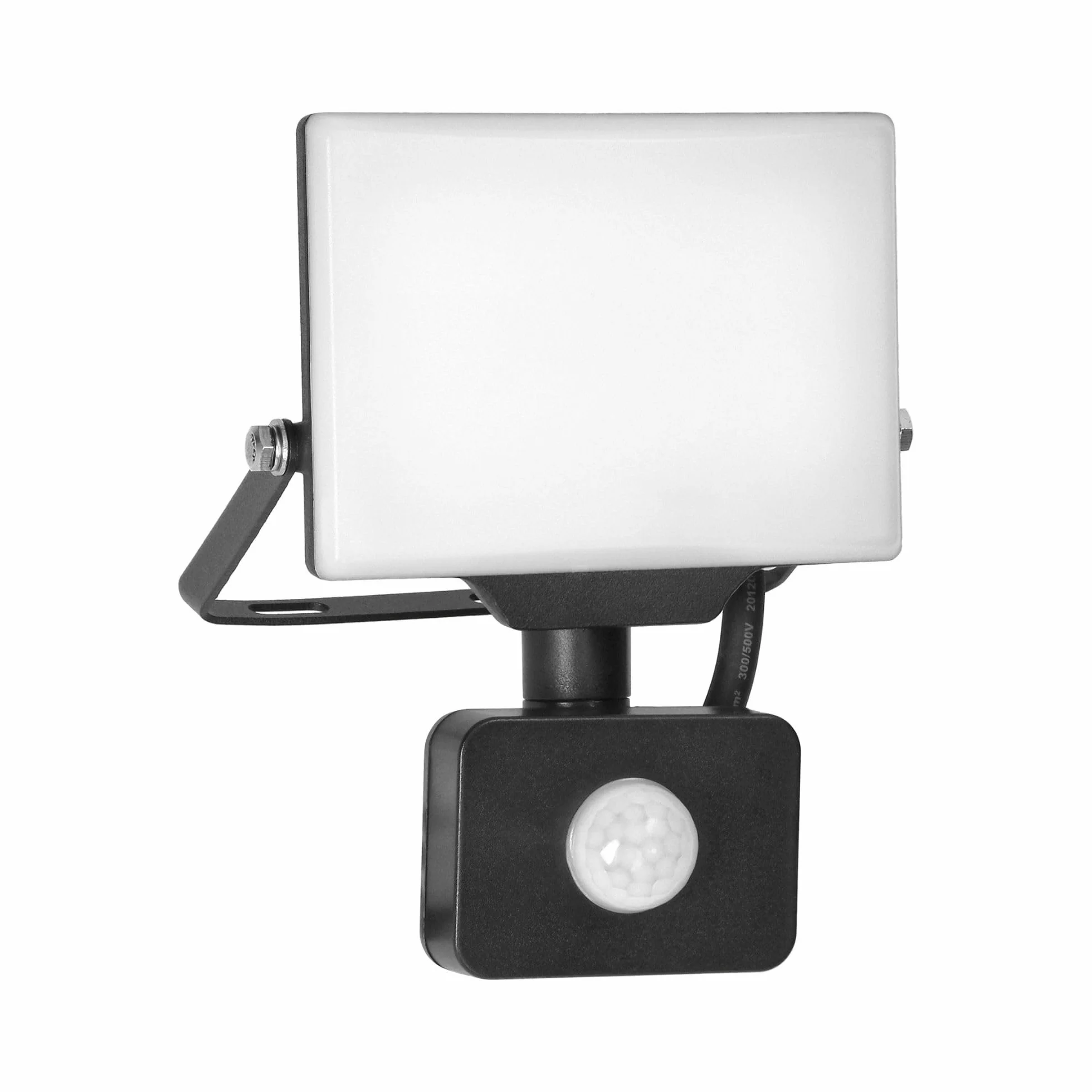 Naświetlacz Led z Czujnikiem Ruchu 4000K Aluminium + Poliwęglan Lampa Ścienna LED z Czujnikiem Ruchu IP44 (20W 1600lm)