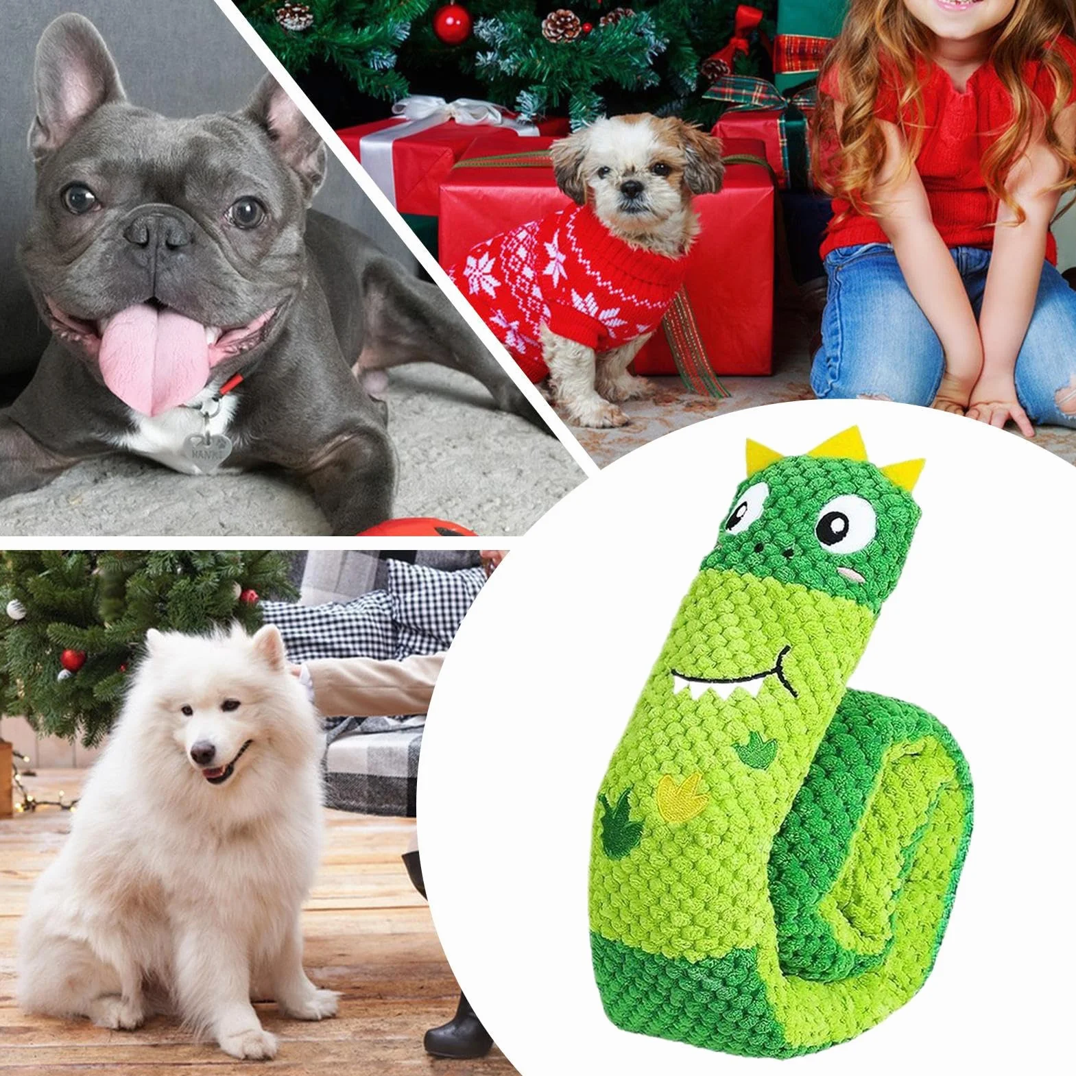 Dog Toys for Aggressive Chewers, Stuffed Plush Squeaky Toy, 72x9cm, Food-Shaped Puppy Entertainment for Small Medium Large Breed Dogs
