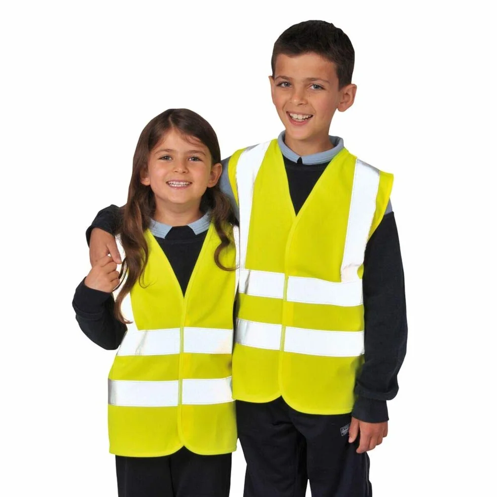 HI VIS dziecięca kamizelka dziecięca kamizelka ostrzegawcza wysoka widoczność wycieczki szkolne JN14