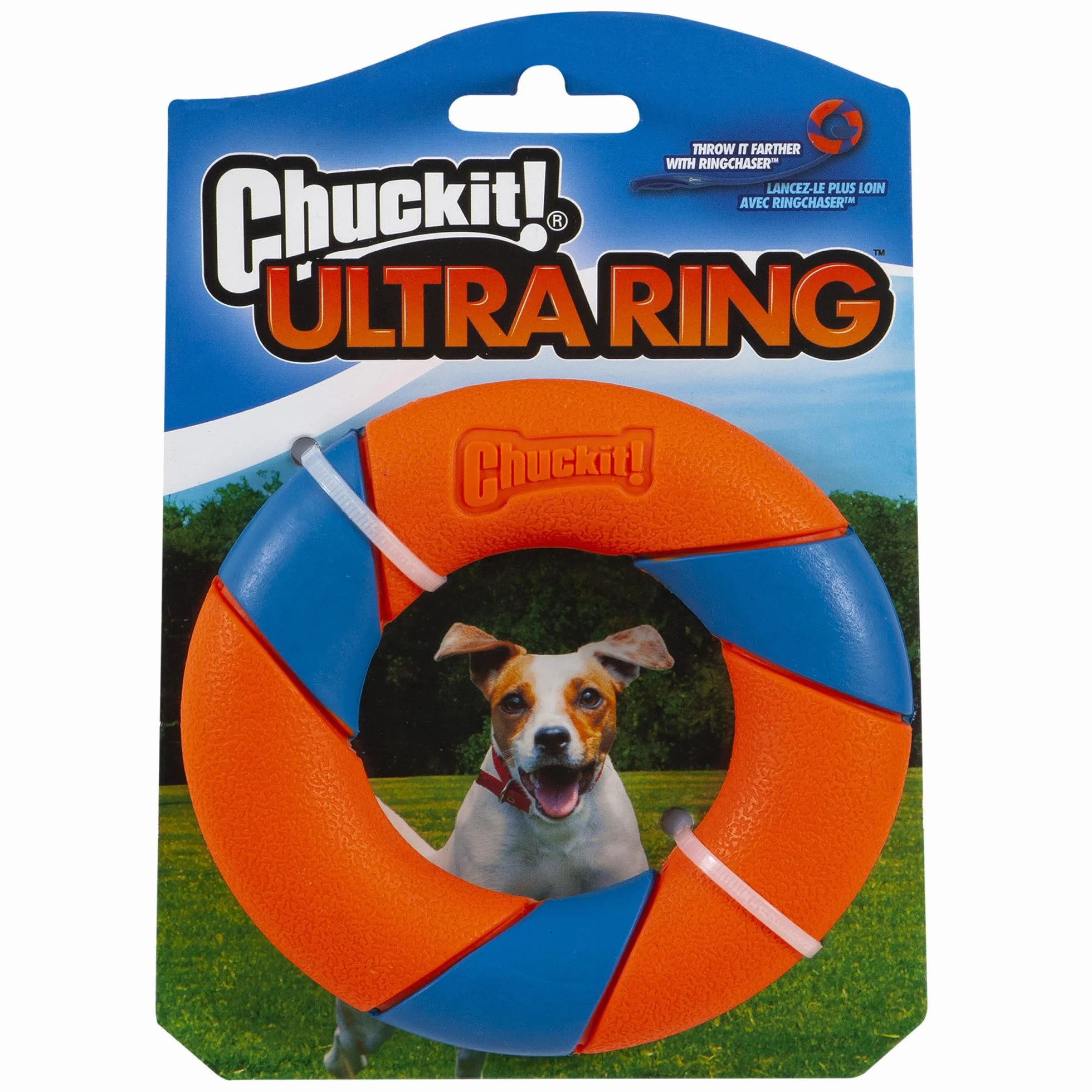 Chuckit! Ultra Ring gumowa zabawka dla psa o wysokiej widoczności zabawka pościg i pobieranie dla psów
