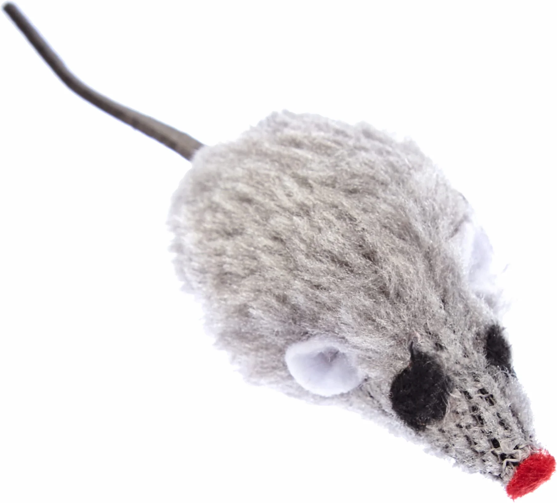 Kerbl Pet 84255 myszka, 4 worki, 5 cm, szary/biały