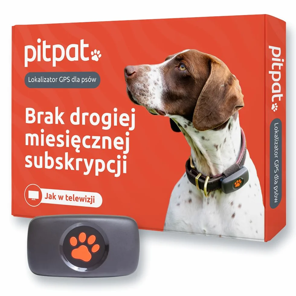 PitPat Lokalizator GPS dla psów – nie wymaga subskrypcji – odpowiedni dla wszystkich psów i pasuje do wszystkich obroży – 100% wodoodporny lokalizator dla zwierząt domowych (Czarny)