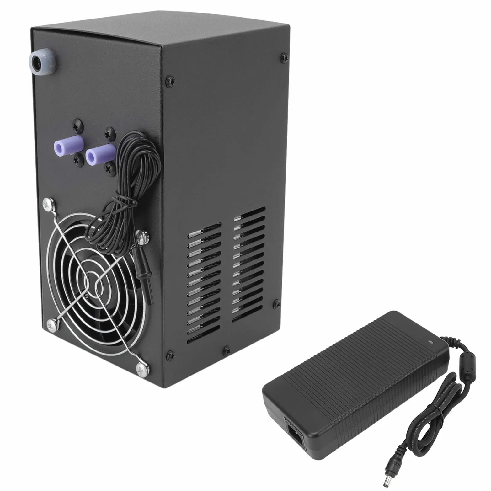 Grzałka do Akwarium Agregat Chłodniczy do Wody W Akwarium Układ Chłodzenia 120 W Automatyczny Termostat Wyświetlacz Temperatury Zbiornika Wody Słodkiej i Morskiej (Wtyczka UE 100-240 V)