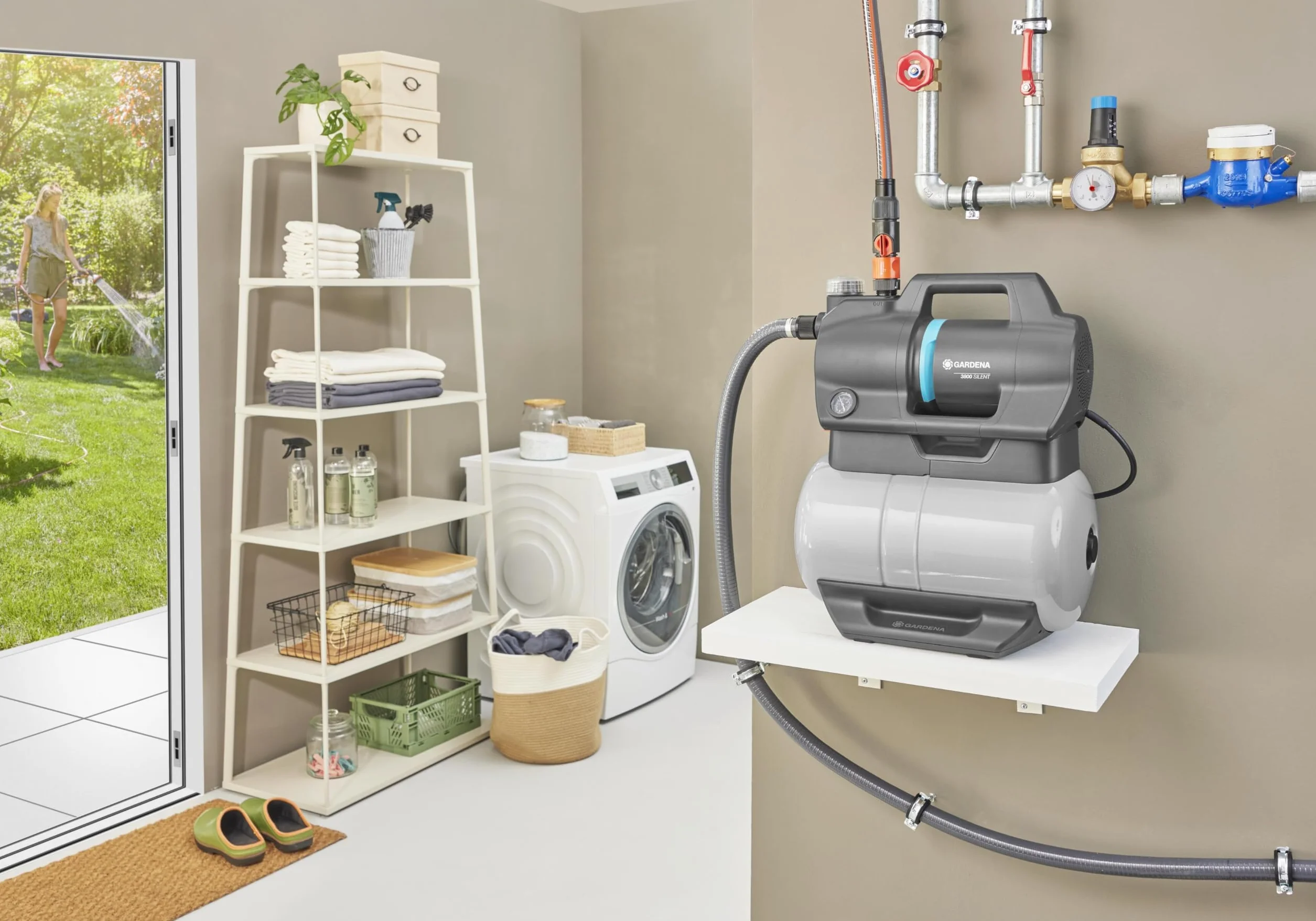Gardena Pompa Hydroforowa 3800 Silent 21l 3800 l/h 3,9 bar Zestaw