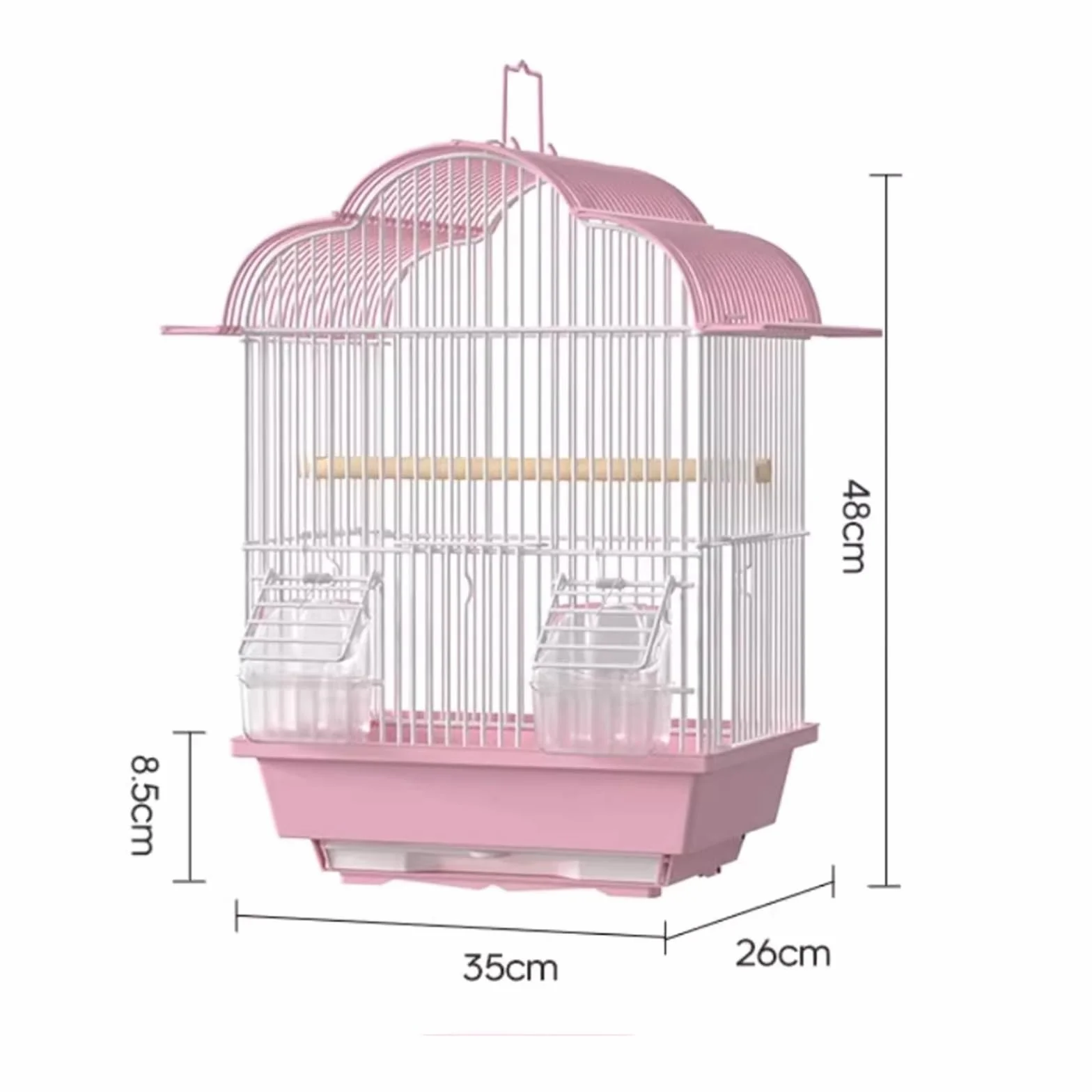 Klatka dla ptaków Klatka dla ptaków Papuga Specjalna klatka dla ptaków Dom Duża ekologiczna willa Dom dla zwierząt(Pink)