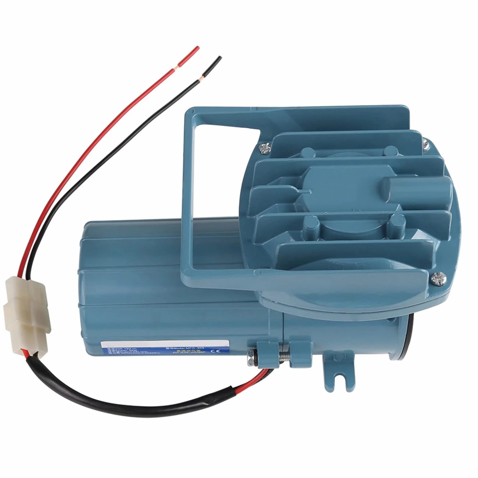 Sxhlseller Pompa Powietrza do Akwarium 35W DC 12V, 68L/min, do Akwarium