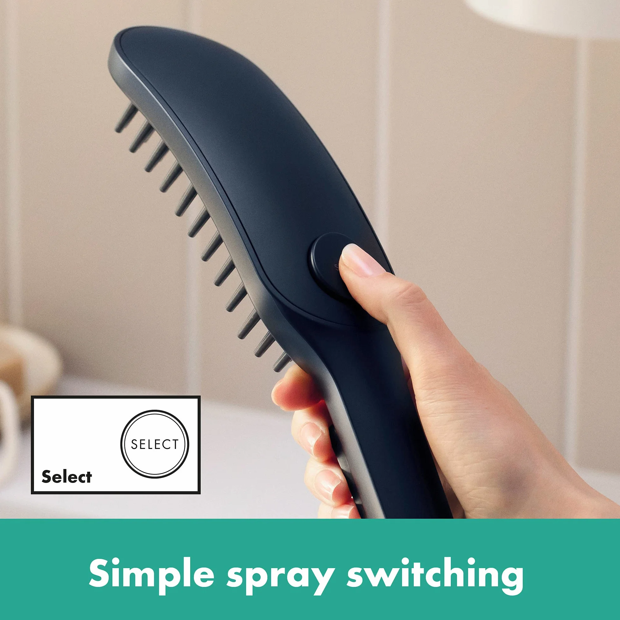 hansgrohe DogShower Główka prysznicowa dla psów 150 3jet z masującymi dyszami czarny matowy, 26640670