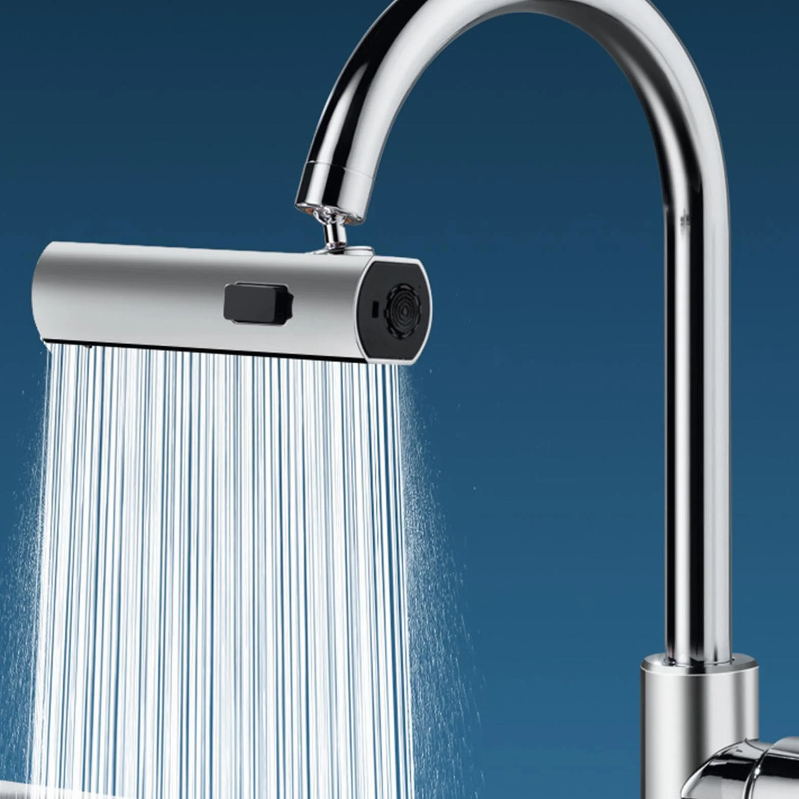 3-Function Kitchen Sink Faucet Sprayer Nozzle, Splash-Proof Faucet Attachment