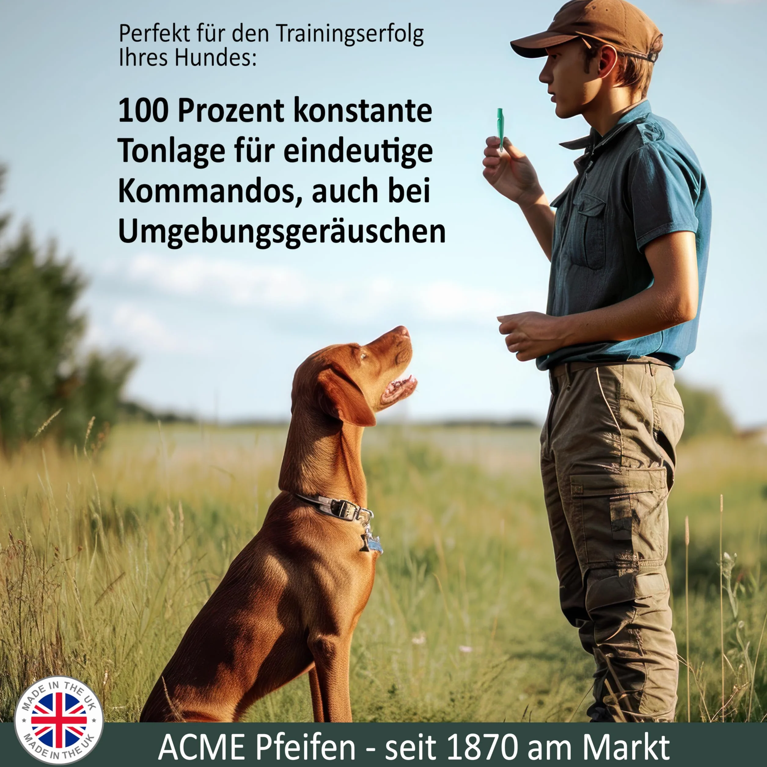 ACME Fajka dla psa nr 210,5 z tasiemką dwupak 2 fajki 2 taśmy głośny dalekosiężny (Black + Chocolate Brown)