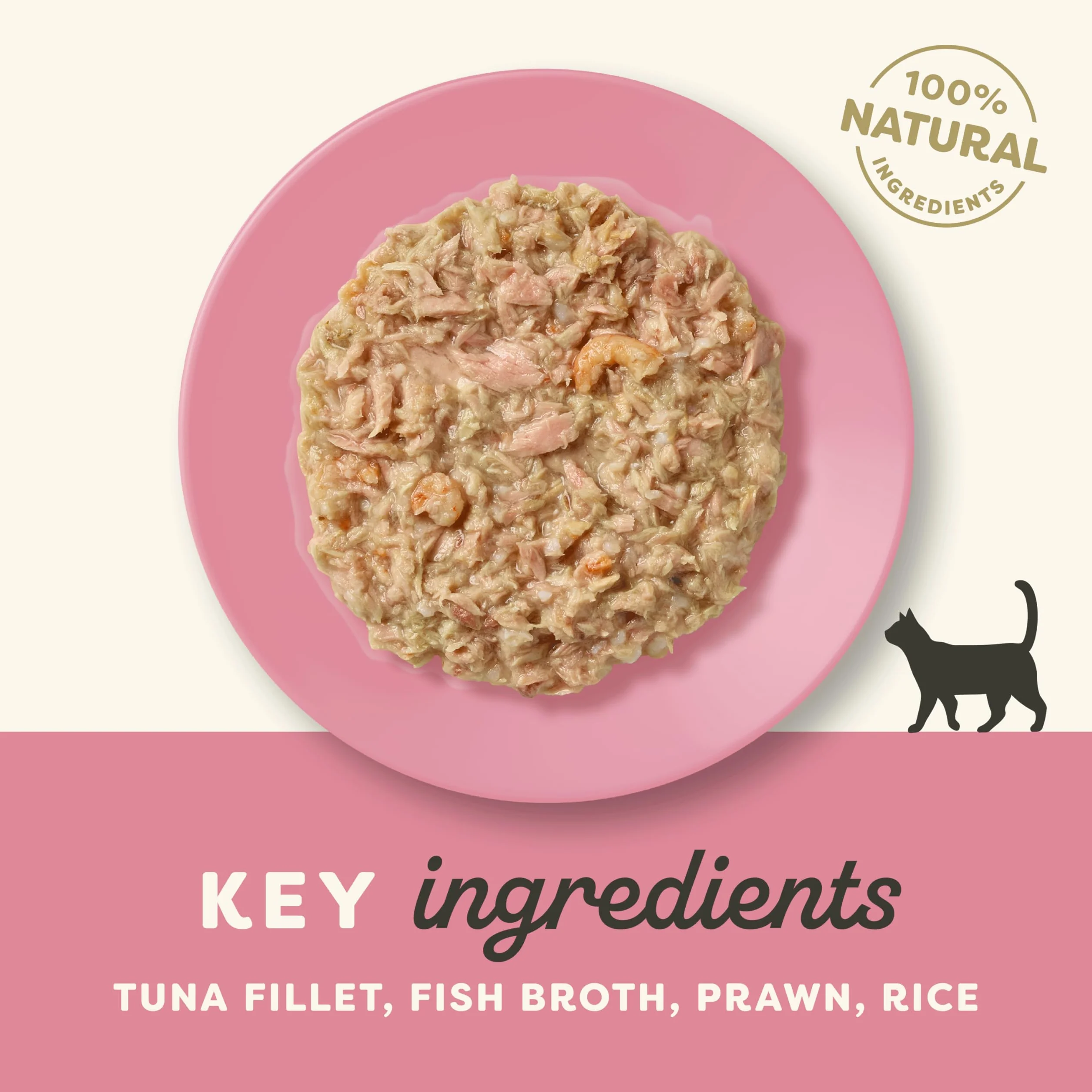 Applaws 100% Natural Wet Cat Food, Tuna Fillet With Pacific Prawn, 70g (Pack of 12)