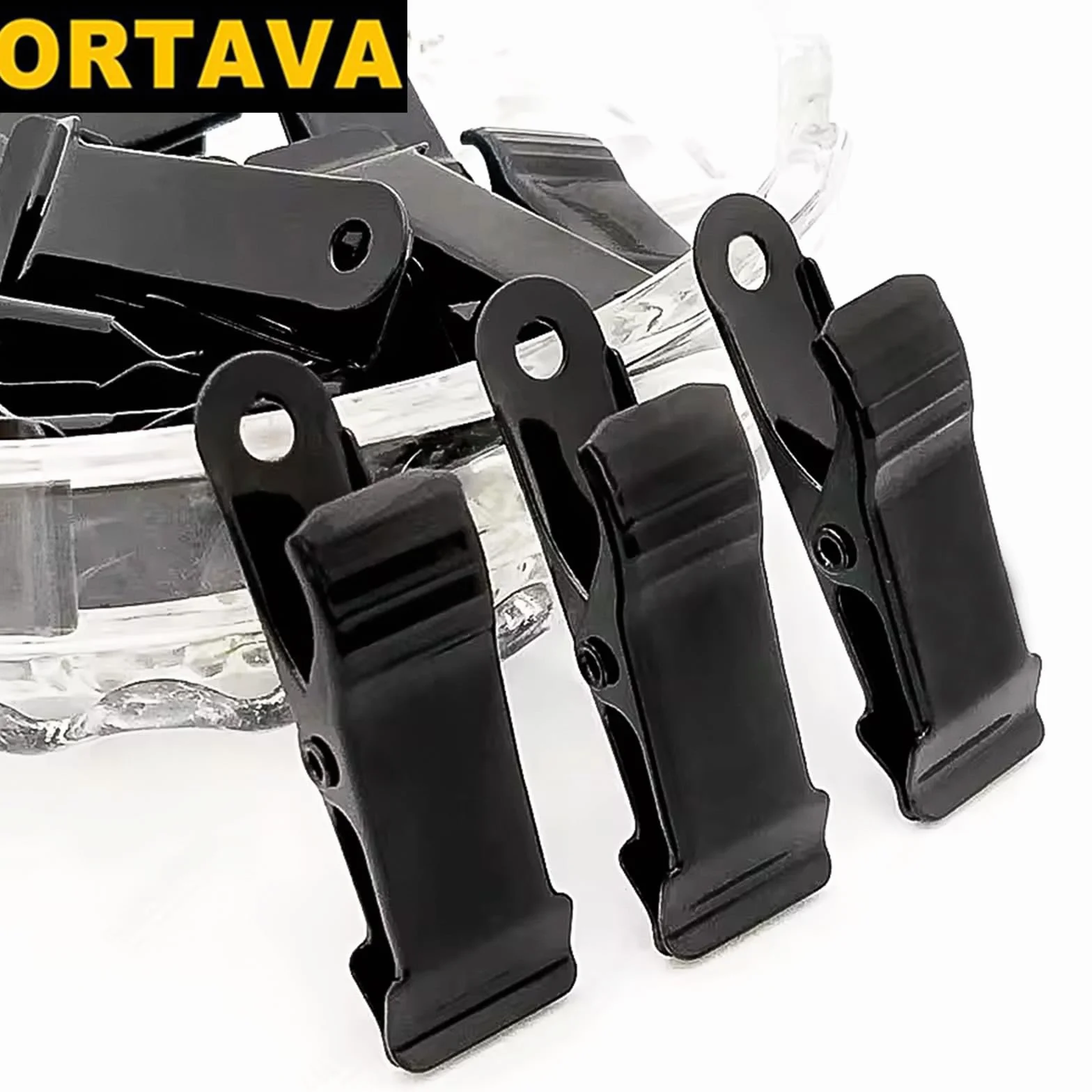 ORTAVA 20 sztuk metalowych zacisków, sprężynowych, do ubrań, zdjęć, zasłon, łazienek