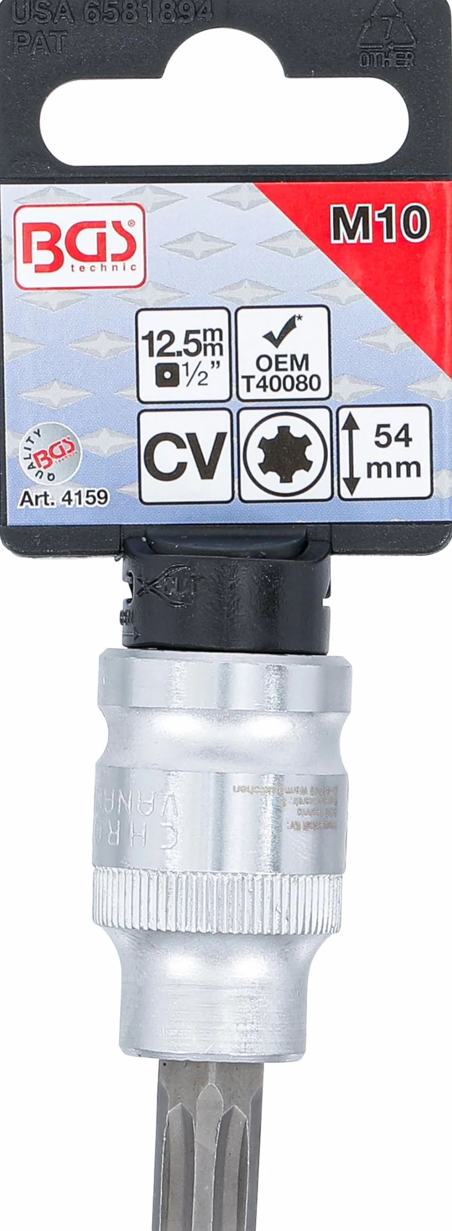 BGS 4159 | Nasadka do bitów | długość 54 mm | napęd 12,5 mm (1/2") | dla VAG Polydrive
